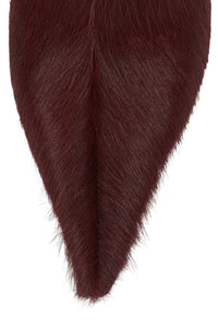 DARLING-3F Jeffrey Campbell Stiletto Boot Wine Long Hair