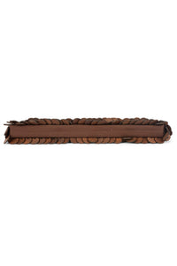 DE-MADERA Jeffrey Campbell Clutch Light Brown Combo