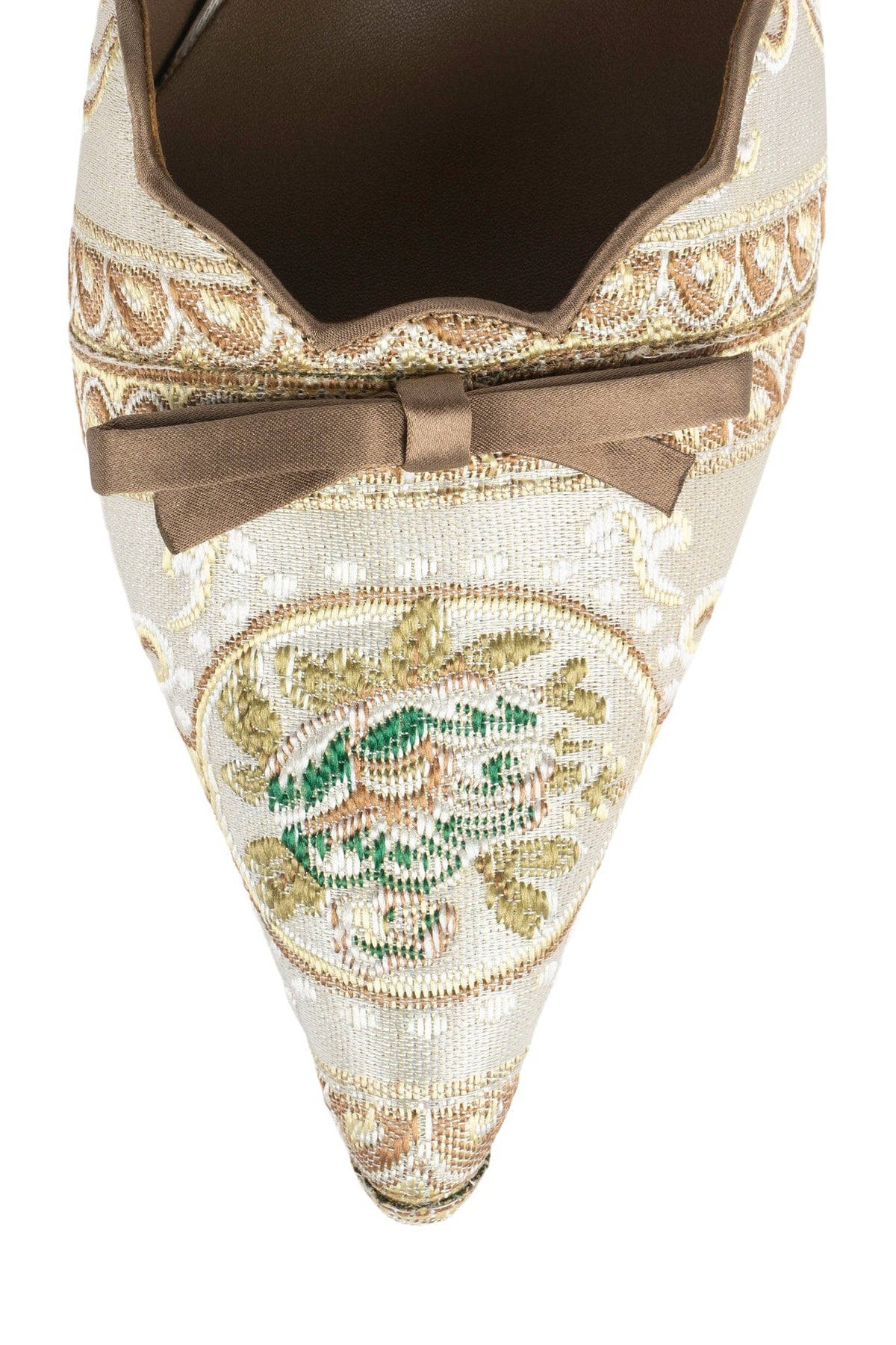 DECADENT Jeffrey Campbell Heeled Mule Natural Multi 