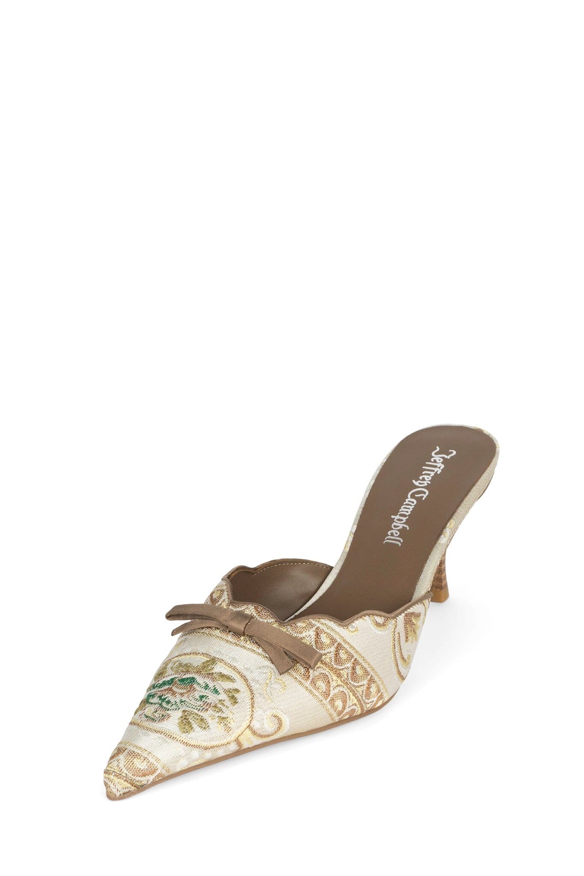 DECADENT Jeffrey Campbell Heeled Mule Natural Multi _hover