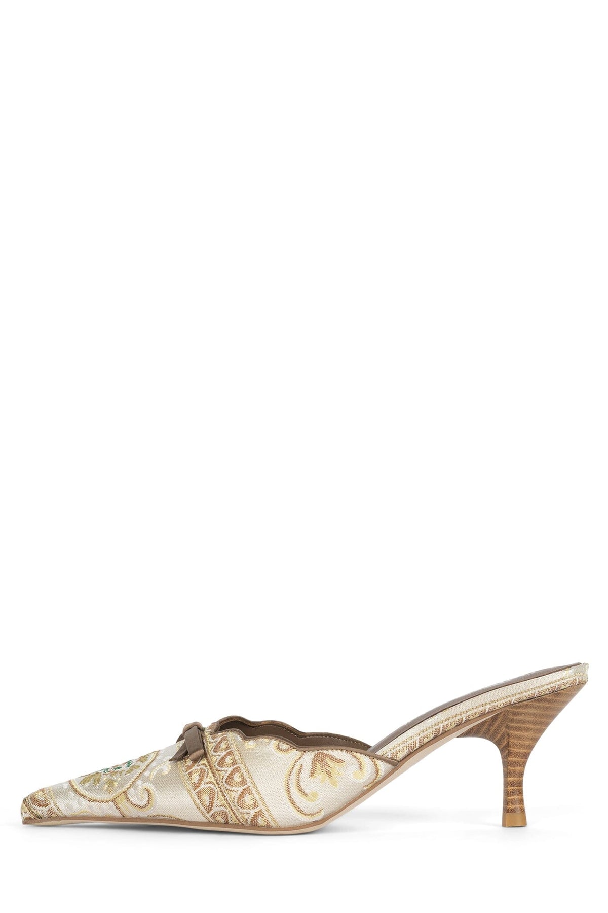 DECADENT Jeffrey Campbell Heeled Mule Natural Multi 