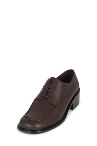 DETROIT-2 Jeffrey Campbell Block-Heeled Oxford Brown