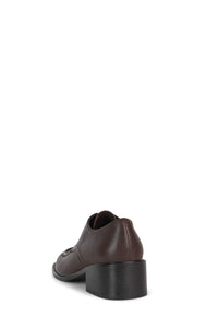 DETROIT-2 Jeffrey Campbell Block-Heeled Oxford Brown