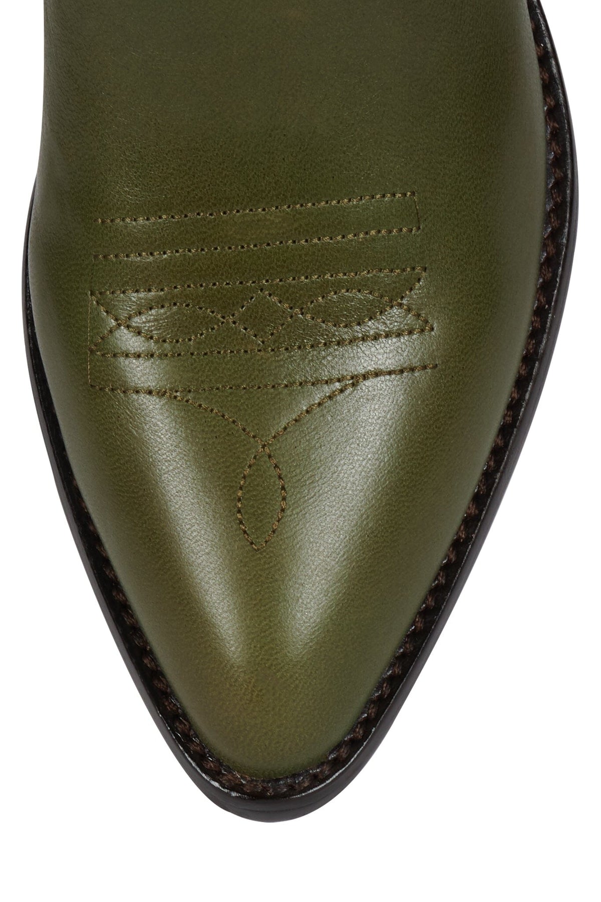 DIEGUITO Jeffrey Campbell Western Boot Olive