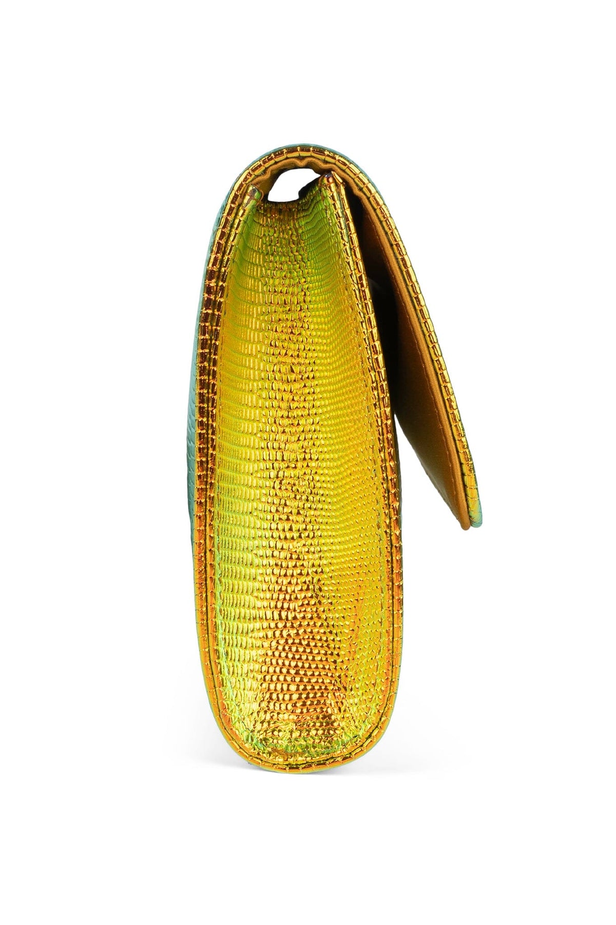DISCO-C Clutch Orange Metallic Lizard 
