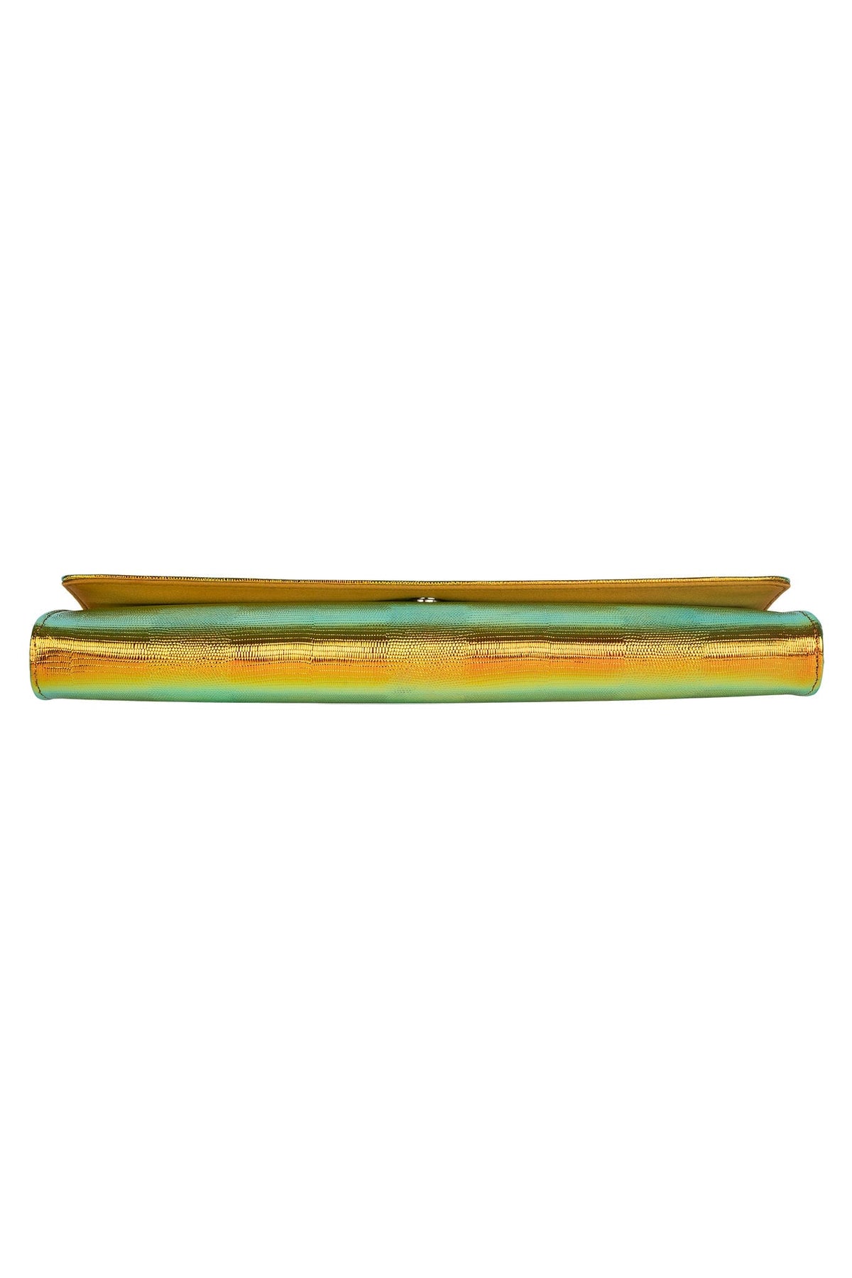 DISCO-C Clutch Orange Metallic Lizard 