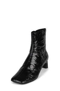 DISCUSS Jeffrey Campbell Kitten Heels Black Crinkle