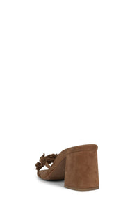 DITZY Jeffrey Campbell Heeled Sandal Dark Natural Suede