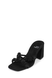 DITZY Jeffrey Campbell Heeled Sandal Black Suede