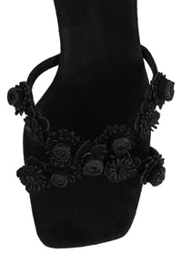 DITZY Jeffrey Campbell Heeled Sandal Black Suede