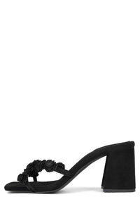 DITZY Jeffrey Campbell Heeled Sandal Black Suede