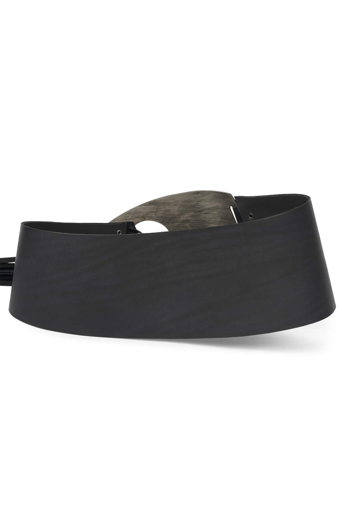 DONT-DARE Jeffrey Campbell Leather Belt Black Silver