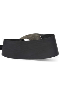 DONT-DARE Jeffrey Campbell Leather Belt Black Silver