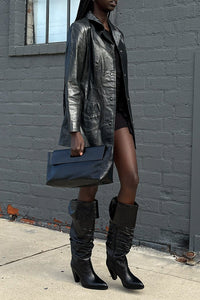 DOUBLOON Jeffrey Campbell Knee-High Boots Black