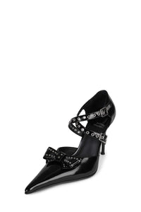 DOUBT-IT Jeffrey Campbell Stiletto Pump Black Box Silver