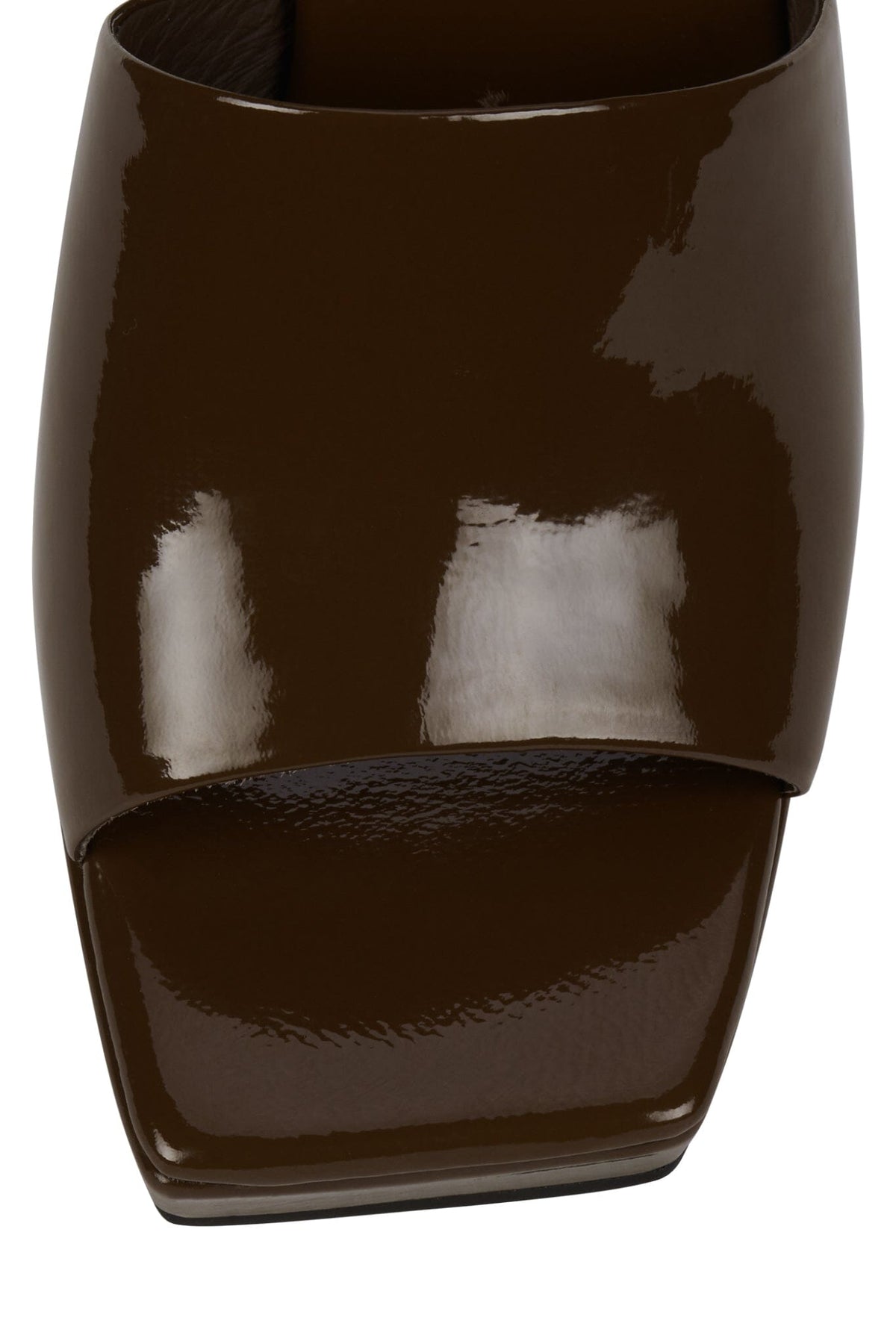 DRESS-CODE Heeled Sandal Dark Brown Patent