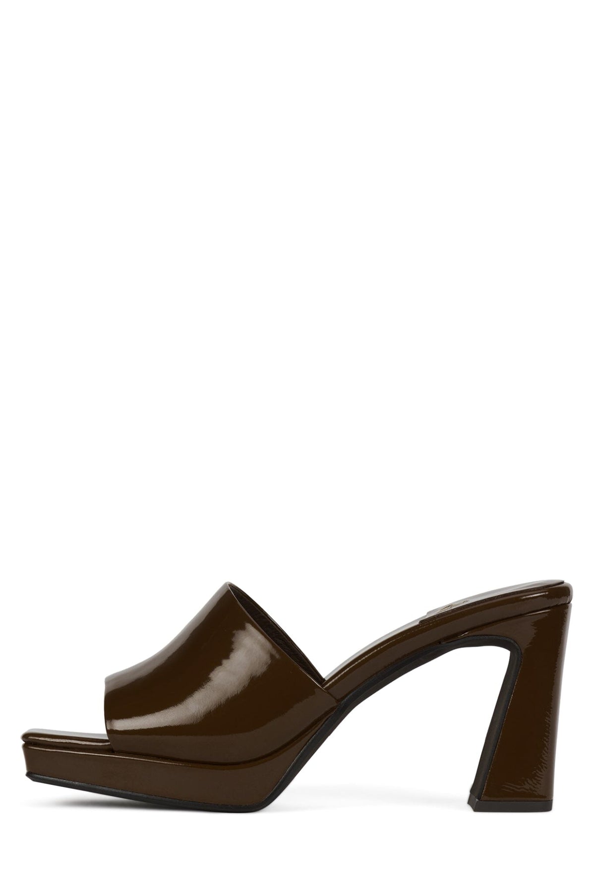 DRESS-CODE Heeled Sandal Dark Brown Patent