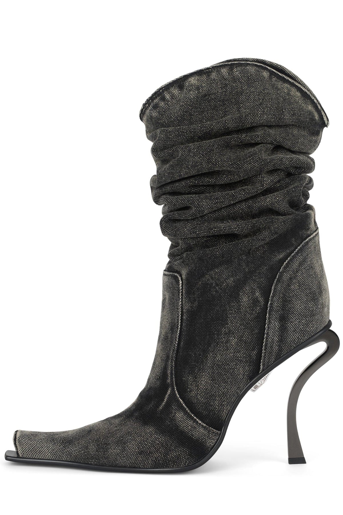 DULCIMER-S Knee-High Boot YYH Black Denim 6 