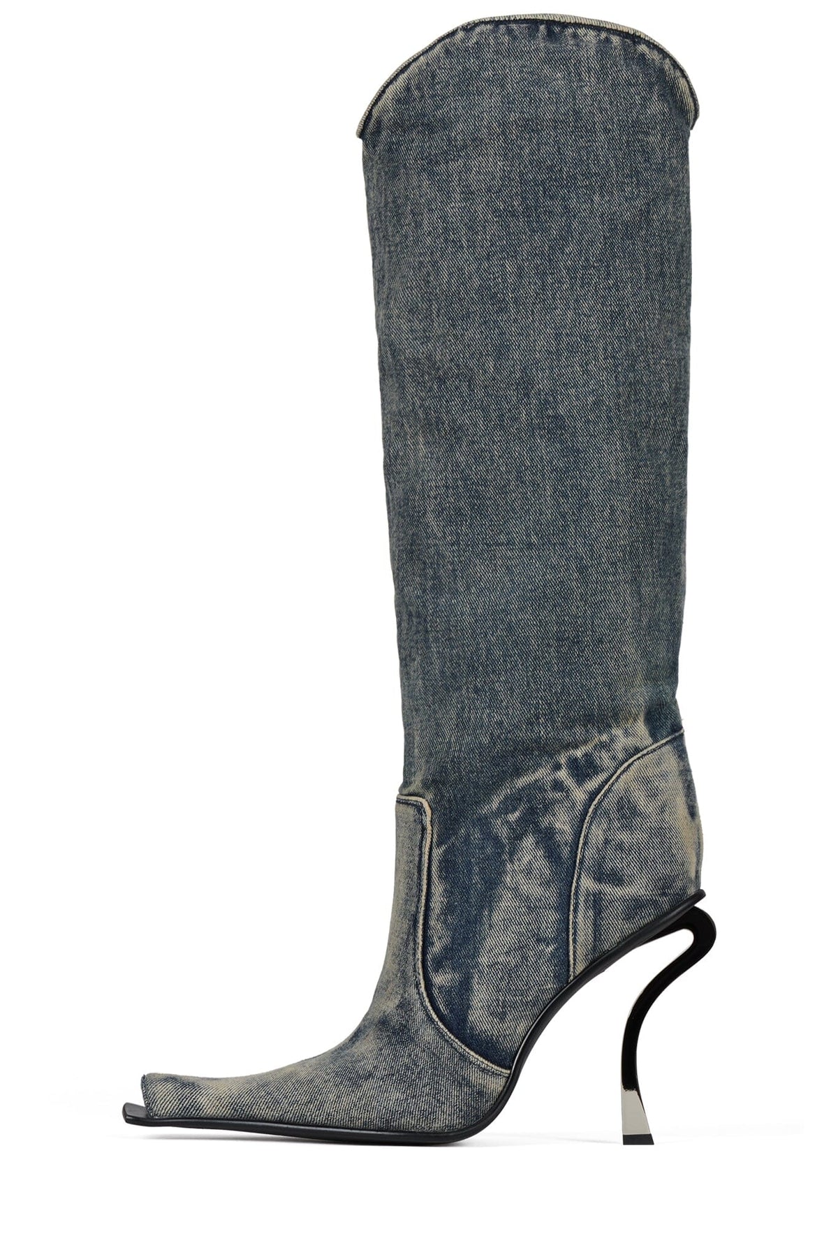 DULCIMER-S Knee-High Boot Blue Denim