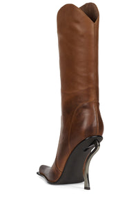 DULCIMER Jeffrey Campbell Heeled Boot Brown Ruboff