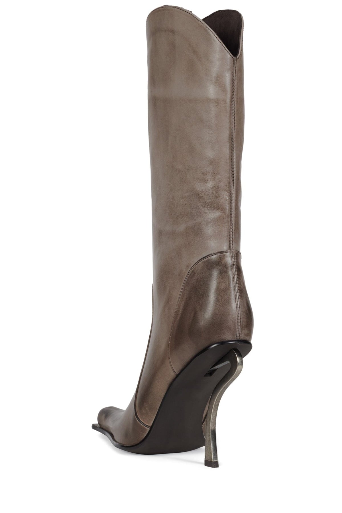 DULCIMER Jeffrey Campbell Heeled Boot Grey Ruboff Pewter