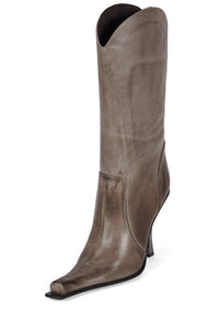 DULCIMER Jeffrey Campbell Heeled Boot Grey Ruboff Pewter
_hover