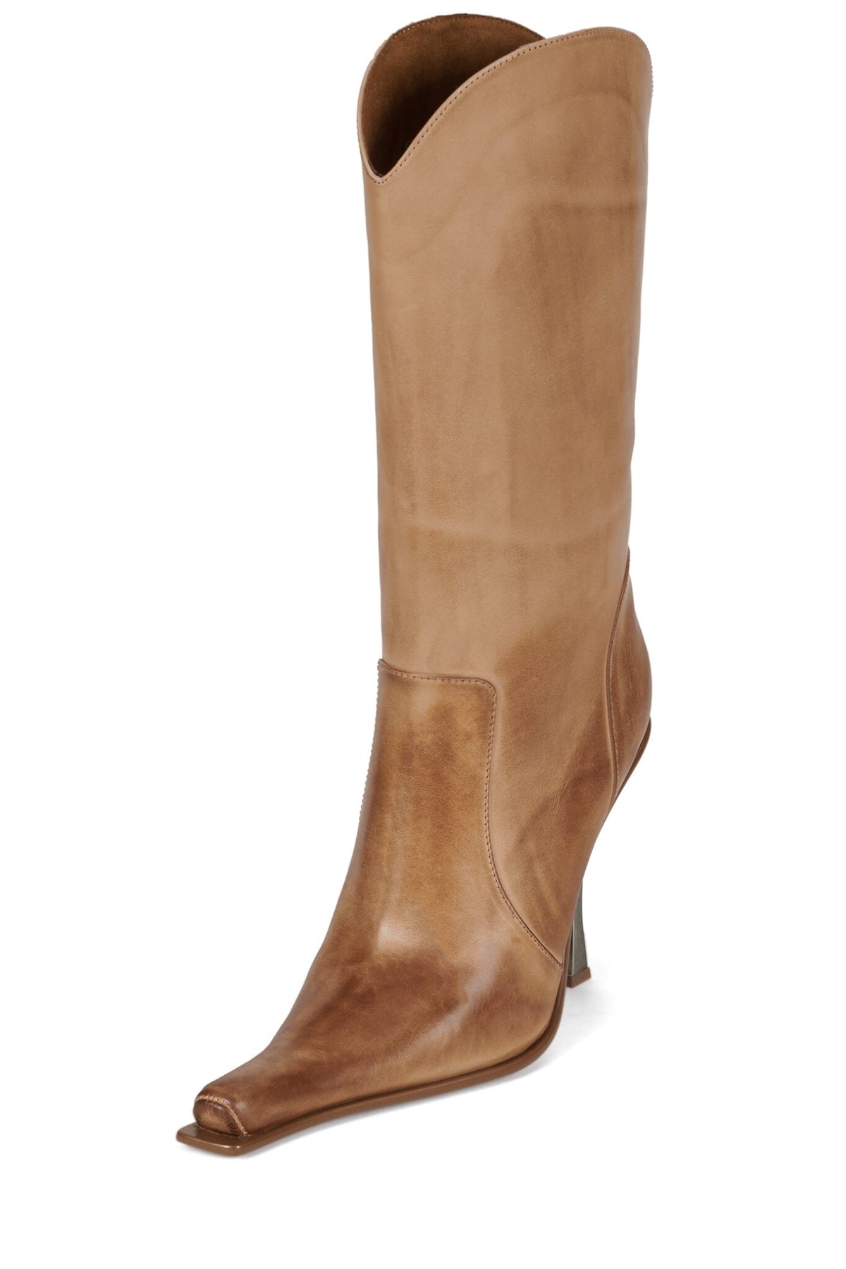 DULCIMER Jeffrey Campbell Heeled Boot Light Tan Ruboff Pewter
_hover