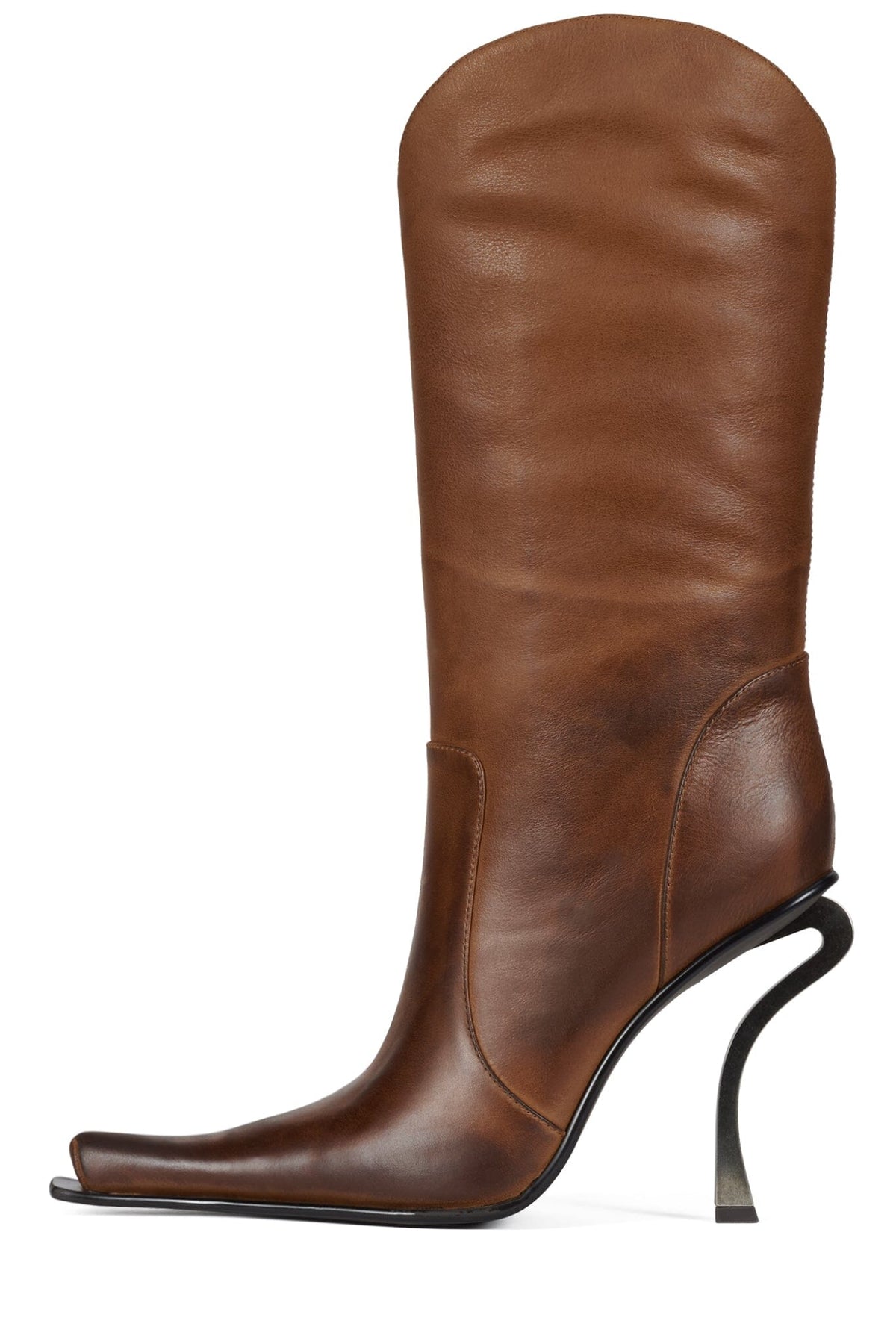 DULCIMER Jeffrey Campbell Heeled Boot Brown Ruboff