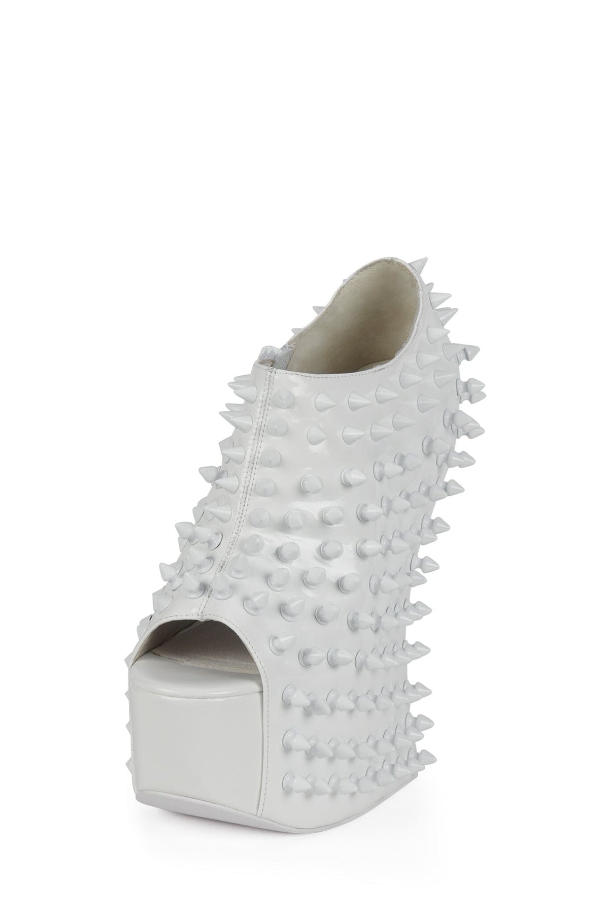 DUSK-SPIKE Jeffrey Campbell Platform White Patent White _hover