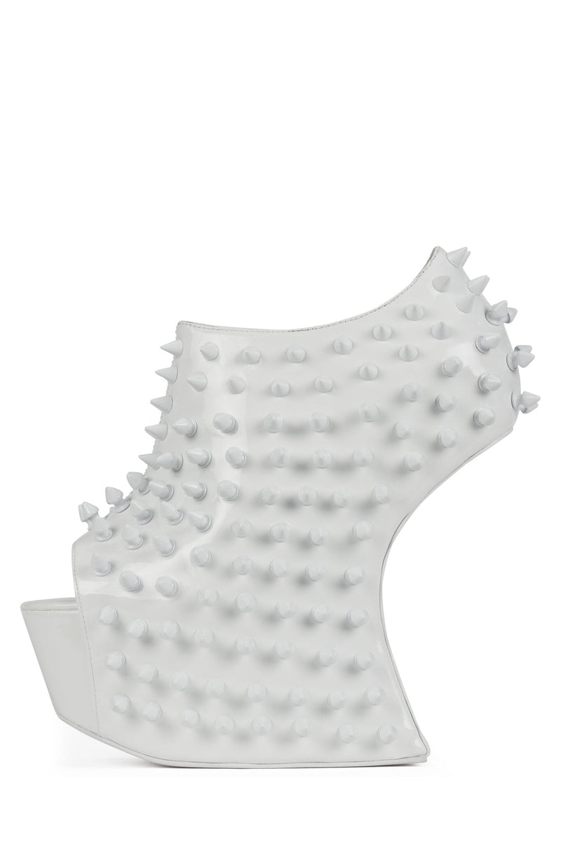 DUSK-SPIKE Jeffrey Campbell Platform White Patent White