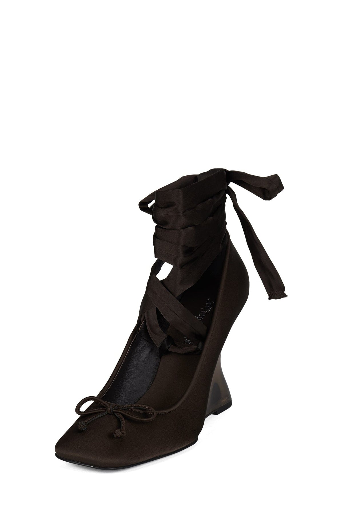 EFFACE Jeffrey Campbell Ballet Heels Brown Satin Combo
_hover