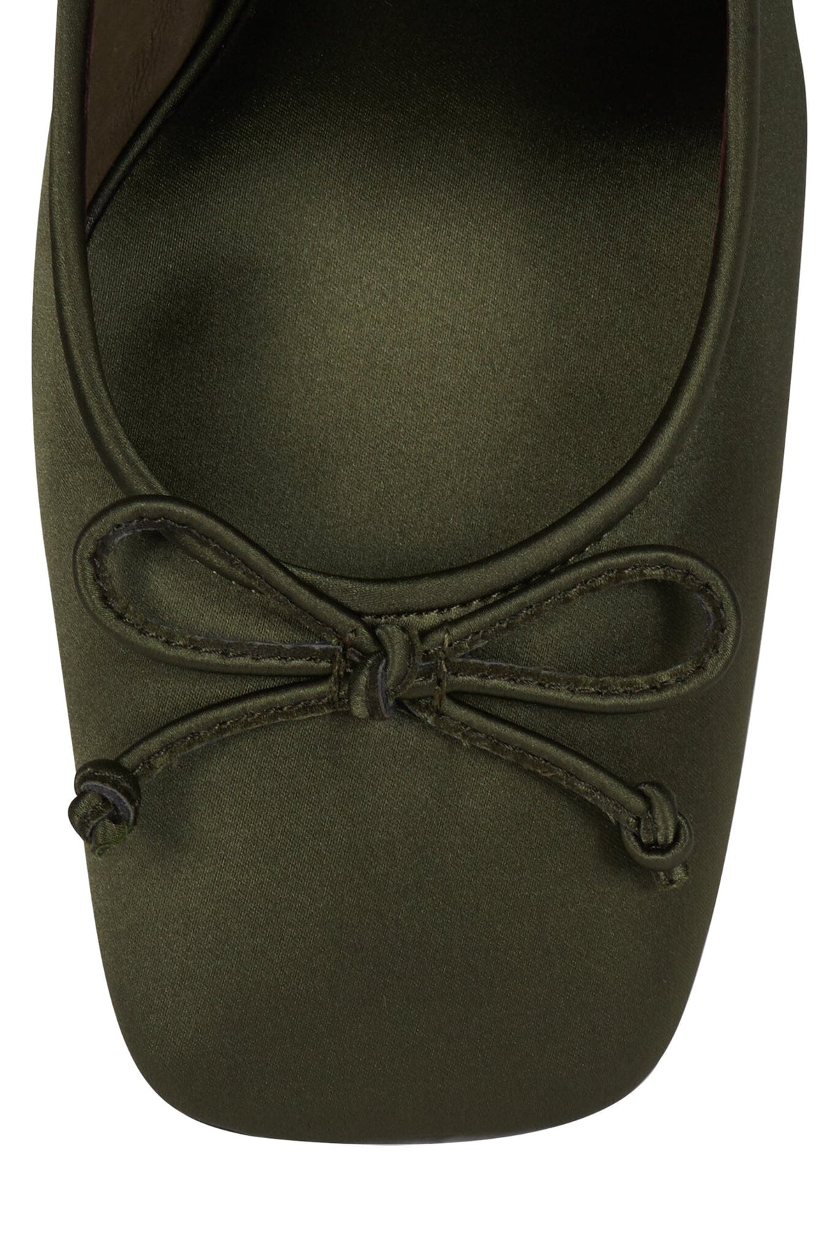 EFFACE Jeffrey Campbell Ballet Heels Khaki Satin Combo