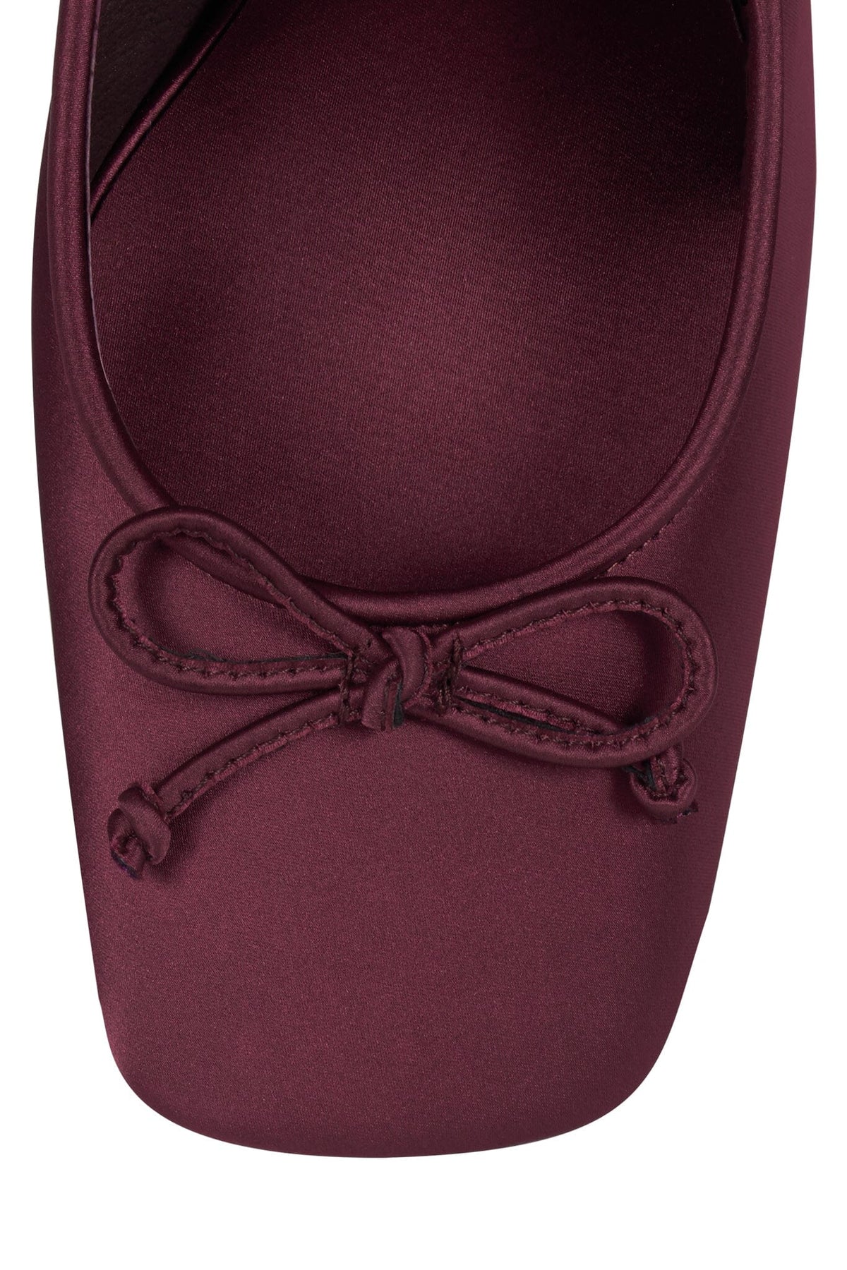 EFFACE Jeffrey Campbell Ballet Heels Berry Satin Combo