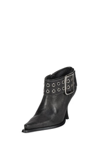 ELITE-C Jeffrey Campbell Ankle Bootie Black Distressed Silver _hover