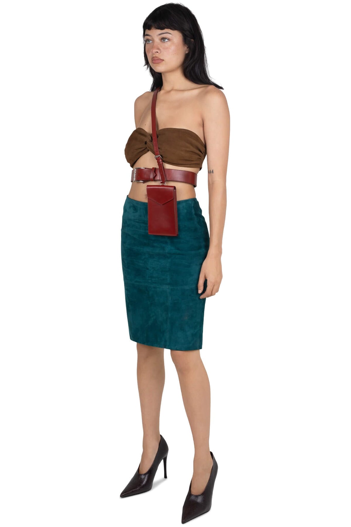 EQUIPT Jeffrey Campbell Harness Belt Wine 4