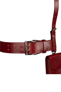 EQUIPT Jeffrey Campbell Harness Belt Wine