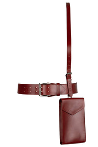 EQUIPT Jeffrey Campbell Harness Belt Wine 5