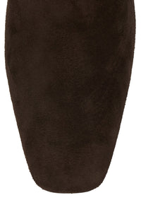 ESSENTIAL Heeled Ankle Boot Chocolate Suede