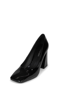 ETHICAL Jeffrey Campbell Heeled Pump Black Patent