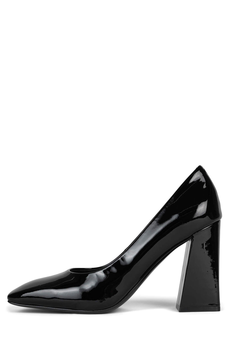 ETHICAL Jeffrey Campbell Heeled Pump Black Patent