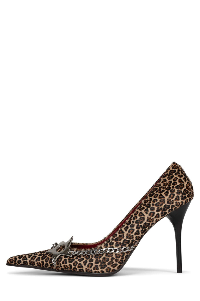 ETOILE-F Pump YYH Brown Beige Cheetah Silver 6 