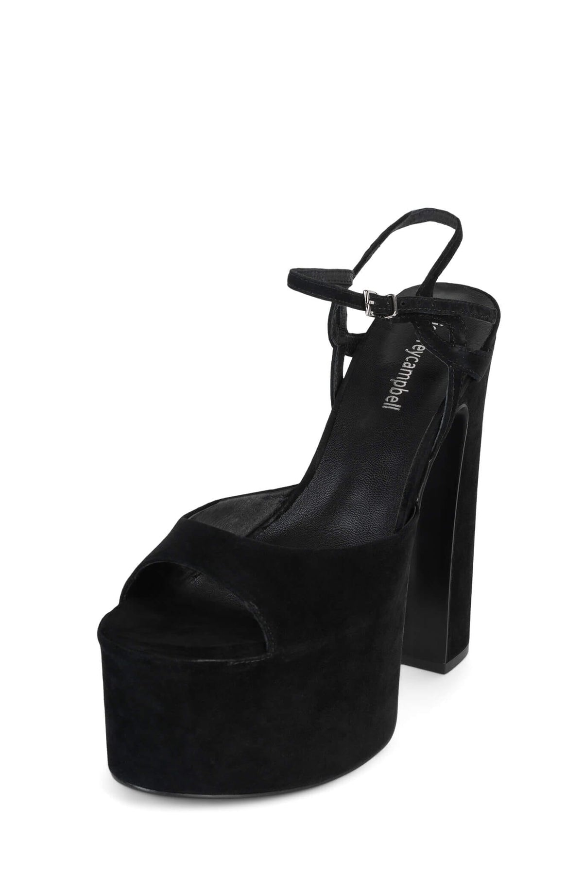 EVER-LAST Jeffrey Campbell Platform Sandal Black Suede