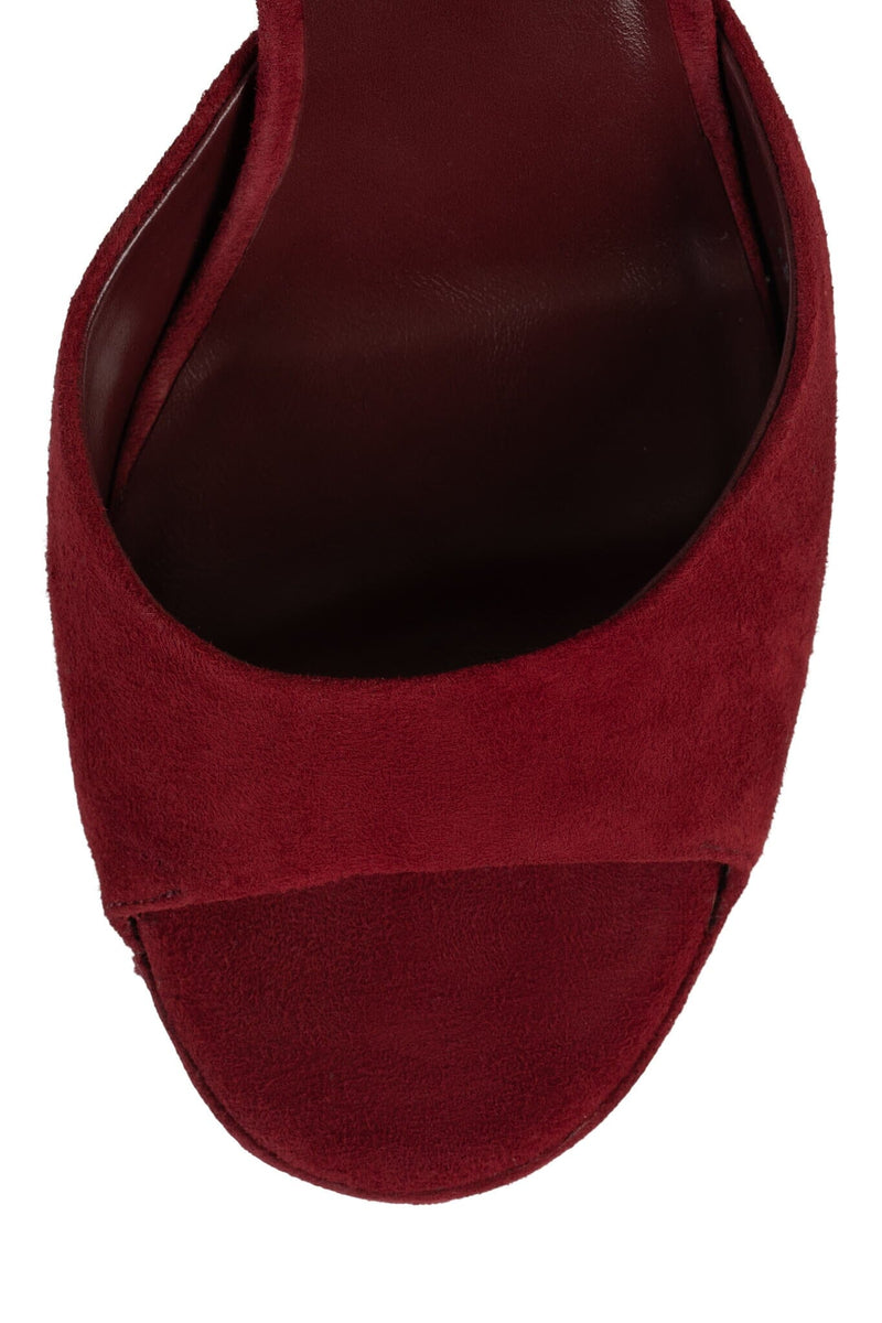 EVER-LAST Jeffrey Campbell Platform Sandal Wine Suede