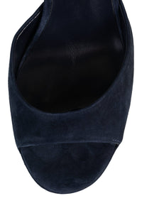 EVER-LAST Jeffrey Campbell Platform Sandal Navy Suede 