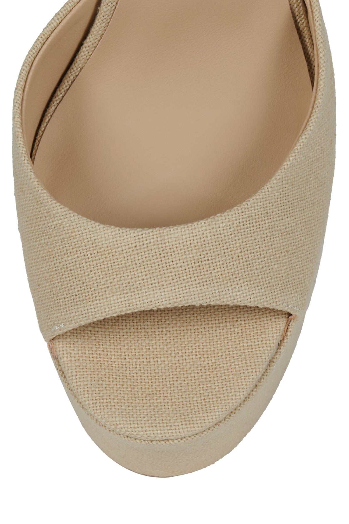 EVER-LAST Jeffrey Campbell Platform Sandal Beige Canvas