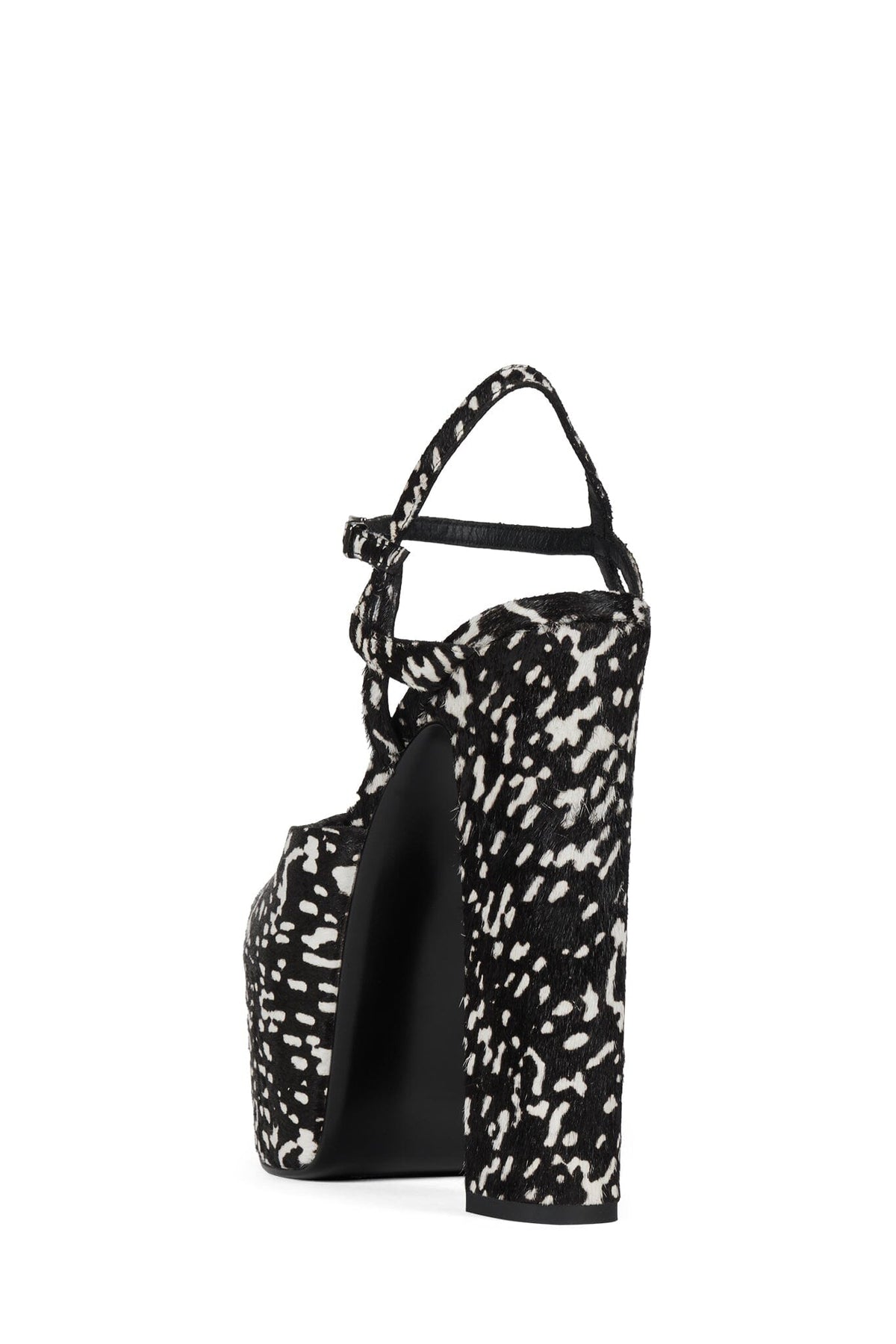 EVERLAST-F Platform Sandal Black White Dot
