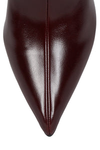 EVERYNIGHT Jeffrey Campbell Stiletto Boot Dark Wine Wax