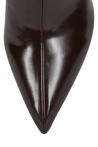 EVERYNIGHT Jeffrey Campbell Mid-Calf Boot Coffee Wax