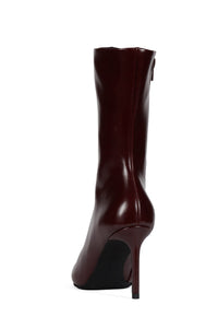 EVERYNIGHT Jeffrey Campbell Stiletto Boot Dark Wine Wax