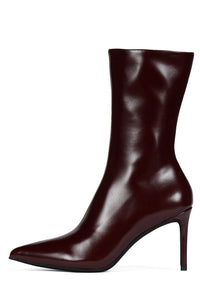 EVERYNIGHT Jeffrey Campbell Stiletto Boot Dark Wine Wax